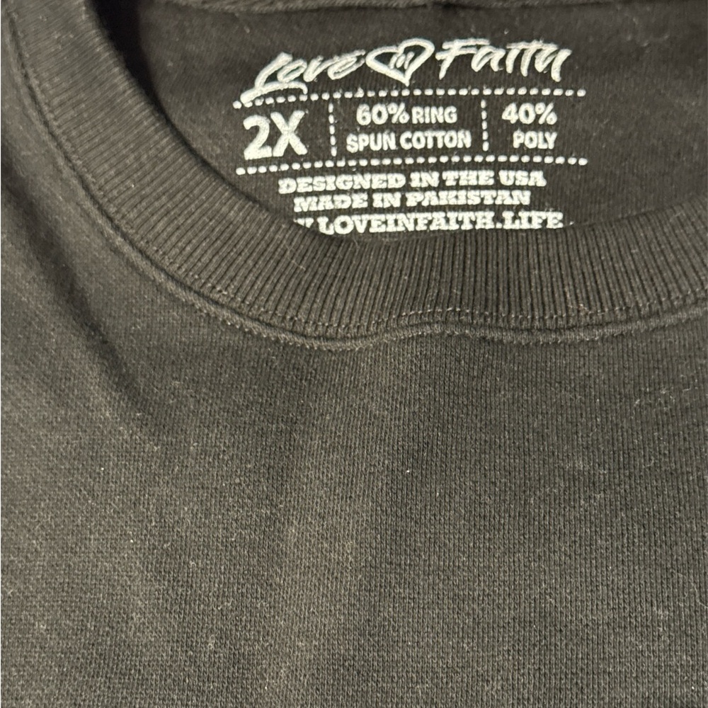 Black Graphic Sweatshirt - It Is Well With My Soul - Picture 3 of 3